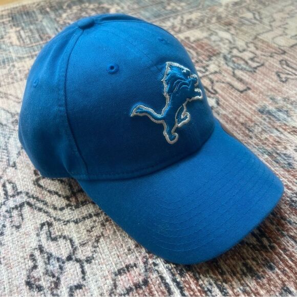 New Era NWT Detroit Lions NFL Football Blue NFL Cap Embroidered Logo Hat OSFA - Picture 6 of 7